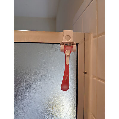 Gilette razor shower hook for aluminum channel