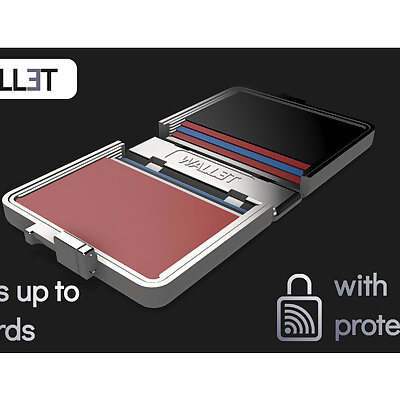 WALL3T  Fully 3D printable wallet New  improved with 8 card capacity