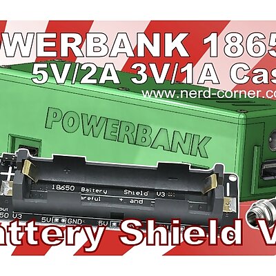 Battery Shield V3  DIY Powerbank with LiPo 18650