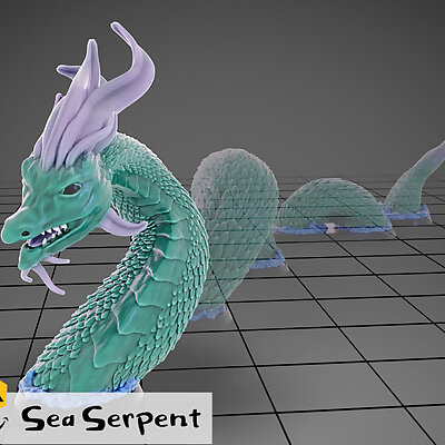 Sea Serpent  Tabletop Miniature