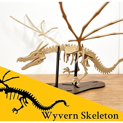Fantasy Puzzle Wyvern Skeleton