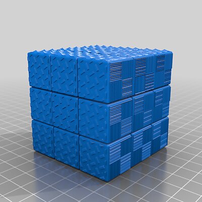 Textured Rubik cube