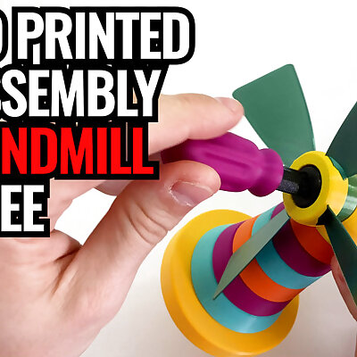 3d print ready Assembly Toy Windmill