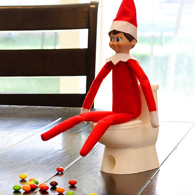 Elf on the Shelf Toilet  Candy Dispenser
