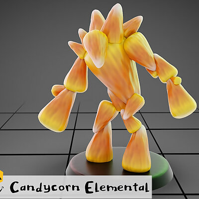 Candycorn Elemental  Tabletop Miniature