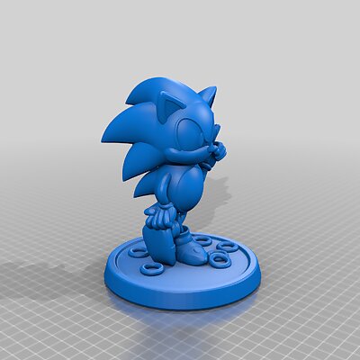 Sonic the Hedgehog! with round base