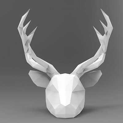 deer poligonal mask