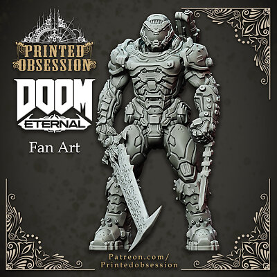 Doom Guy  Doom Eternal  30cm Model