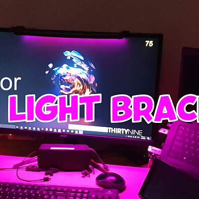 Monitor LED Light Bracket
