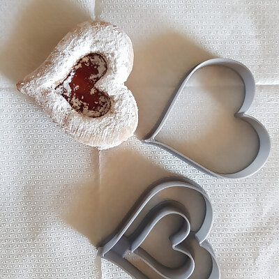 Heart shaped biscuit cutter