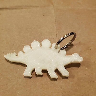 Stegosaurus Keychain