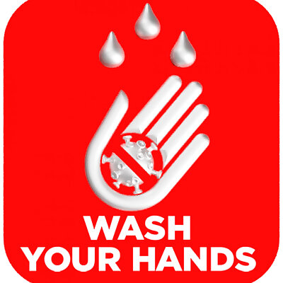 Covid wash sign