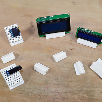 Stands for mini breadbords and LCDOLED displays