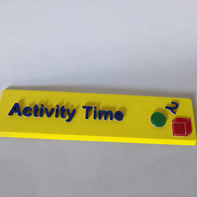 Kid Activity Planner and Teaching Tool Insert