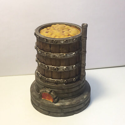 Large Brewing Vat for 28mm table top gaming