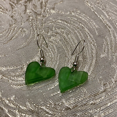 Heart pendant and earrings