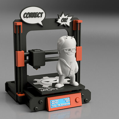 Micro Printer Diorama for Mini Dude by Wekster