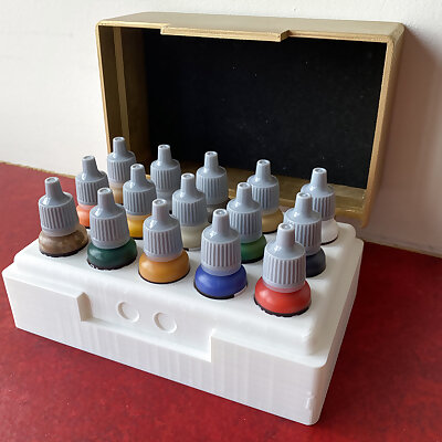 Hinged case for Vallejo 17ml paints