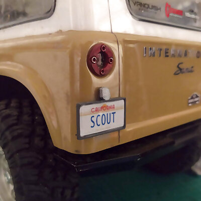 VS410 Scout license plate holder