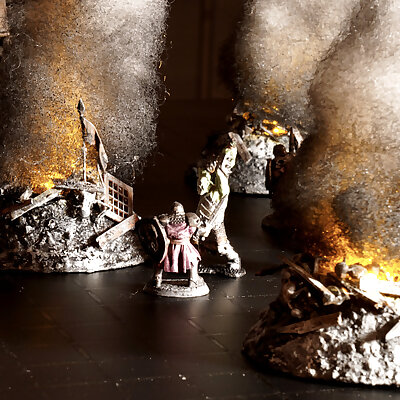 Burning Ruins – Tealight holder and accessories kit