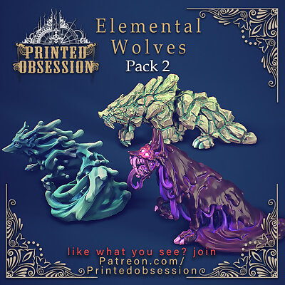 FREE Elemental Wolves  Pack 2  32 mm scale