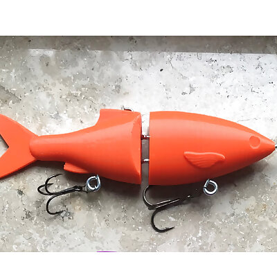 Glide Bait Fishing Lure 125cm easy print and build