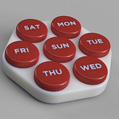 Weekly pills case