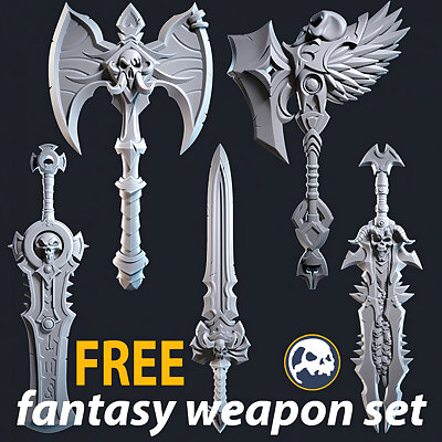 FREE Fantasy Weapon Set
