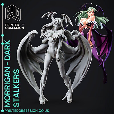 Morrigan  DarkStalkers  30cm Model  Printed Obsession