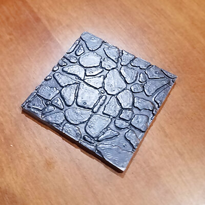 Stone floor tile