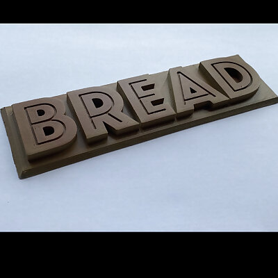 Bread labelplaque
