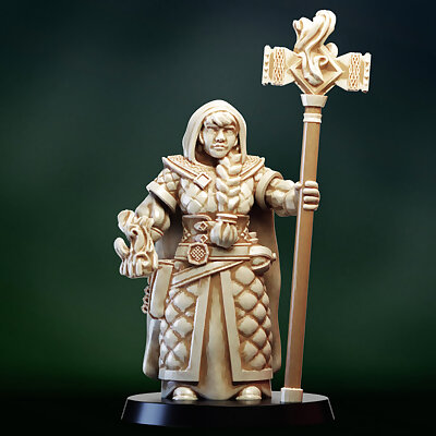 Dwarf girl mage priest