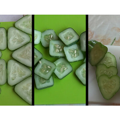 Fruit mold triangle square heart