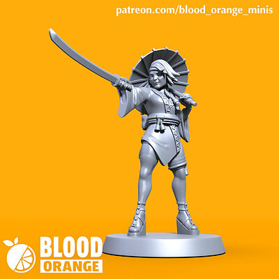 Kunoichi  Blood Orange Miniatures  Bonus Mini