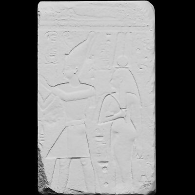 Relief of King Osorkon and his wife