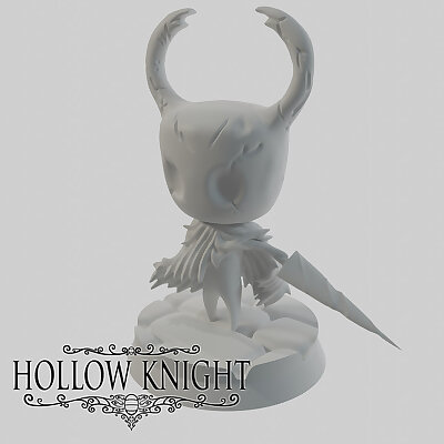 Epic Hollow Knight figure with a stand  The Knight