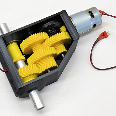 3D printable high torque servogearbox version 2