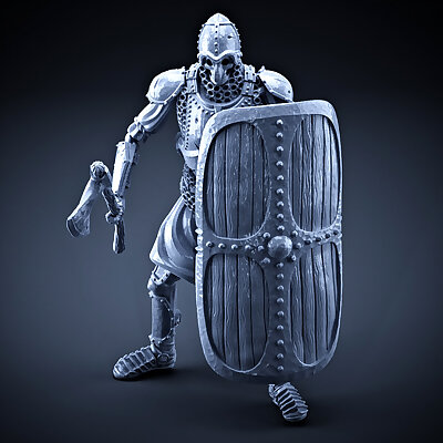 Skeleton  Heavy Infantry  Axe  Square Shield  Idle Pose