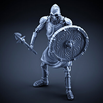 Skeleton  Heavy Infantry  Spear  Round Shield  Idle Pose