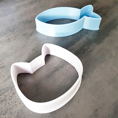 COOKIE CUTTERS CAT AND FISH