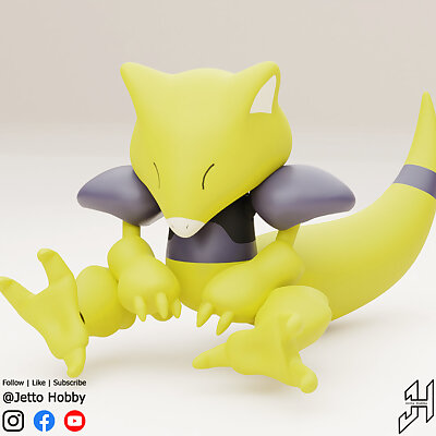 Abra 110 Scale Articulated Pokemon