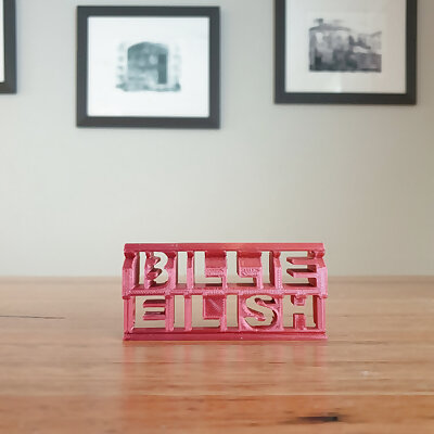 Billie Eilish 3d flip ornament