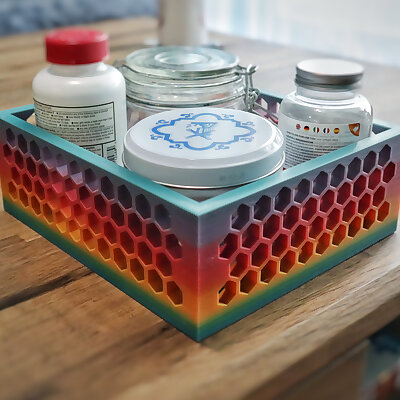 Honeycomb Box Tray Table Organizer!