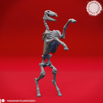 Undead Skeleton Horse  Tabletop Miniature