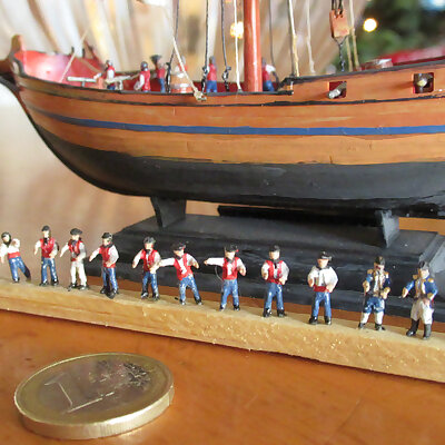 Sailors and Officers to Crew Model Ships 17501820