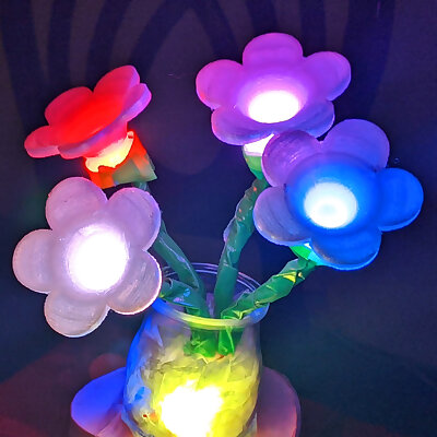 Flower led lamp