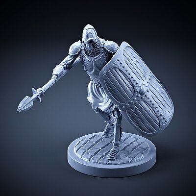 Skeleton  Heavy Infantry  Spear  Square Shield  Attacking Pose