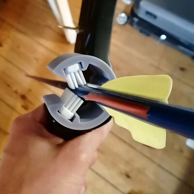 DIY Brush Arrow Rest for Compound Bows Using Toothbrushes
