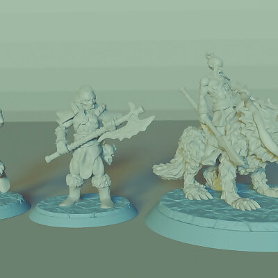 Orc Horde Set 9 Miniatures Dungeons and Dragons !FREE!