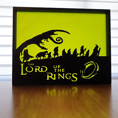 Lord of the Rings silhouette art